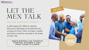 Mens Online Mental Health Support Group: Let the Men Talk