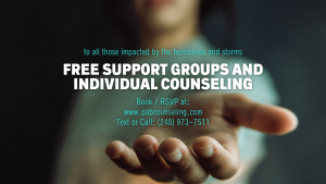 free mental health support - hurricane relief - Pediatric and Adult Behavioral Counseling