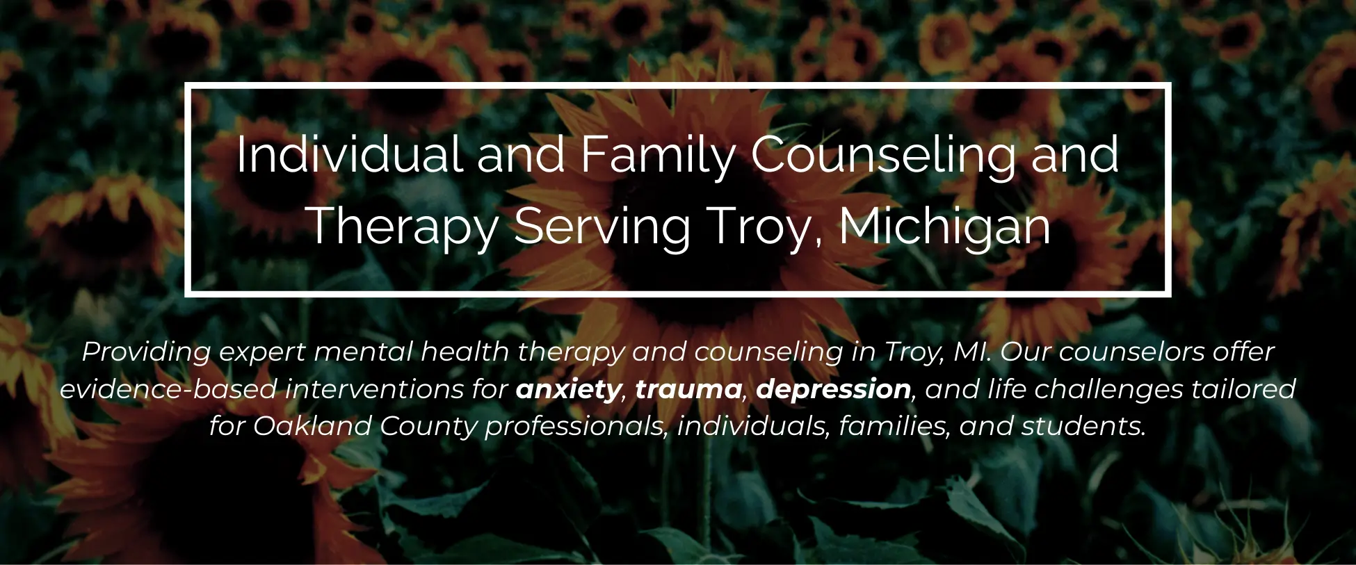 Individual and Family Counseling and Therapy Near Troy Michigan Individual and Family Counseling and Therapy Near Troy Michigan